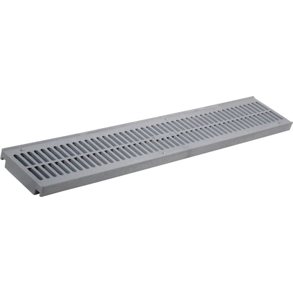 4-1/4 In. W Gray Structural Foam Polyethylene Channel Grate